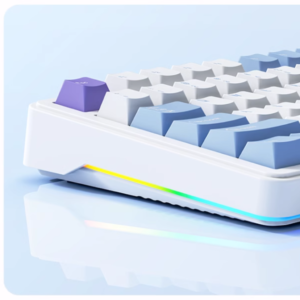 Xinmeng M75 Tri-Mode Wireless Gasket RGB Mechanical Keyboard on desk - view 4