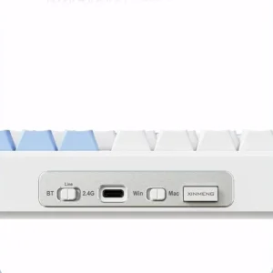 Xinmeng M75 Tri-Mode Wireless Gasket RGB Mechanical Keyboard on desk - view 5