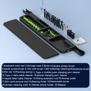 GREATROC 22 in 1 Electronic Cleaning Kit Keyboard Wrist Rest view 3