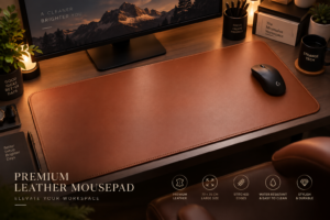 StrangeTech Premium Leather Mousepad view 1