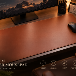 StrangeTech Premium Leather Mousepad