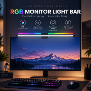 StrangeTech Premium RGB Monitor Light Bar view 5