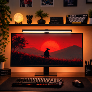 StrangeTech Premium RGB Monitor Light Bar view 2