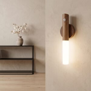 Imitation Wood Grain Rechargeable Magnetic Wall Lamp view 5